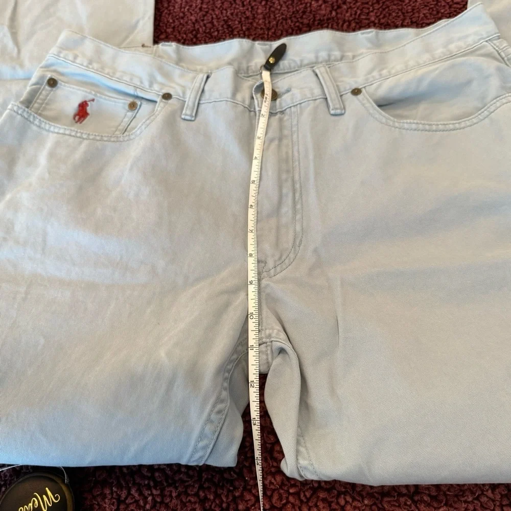 POLO RALPH LAUREN men’s light blue 650 straight chinos, 36x30
